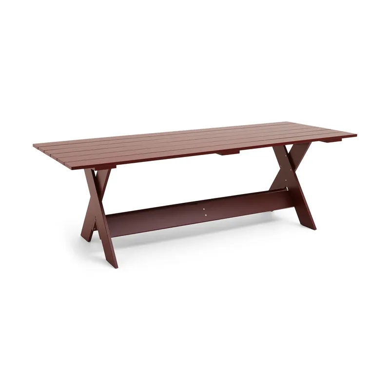 Crate Dining Table Tisch 180x89,5 cm Kiefernholz lackiert Iron red by HAY – product photo