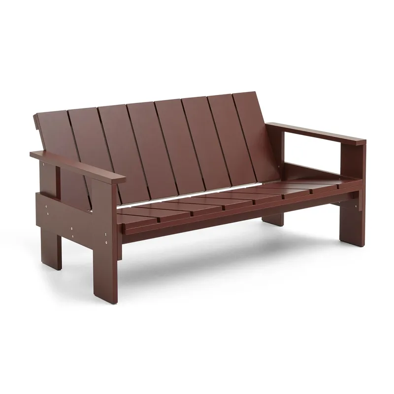 Crate Lounge Sofa Kiefernholz lackiert Iron red by HAY – product photo