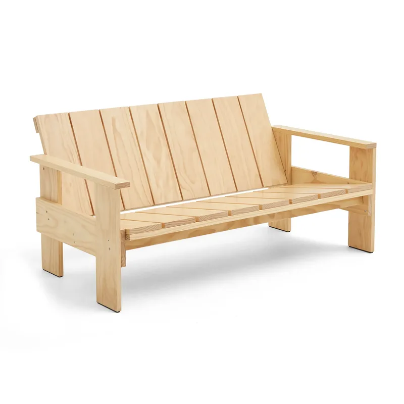 Crate Lounge Sofa Kiefernholz lackiert Klar by HAY – product photo