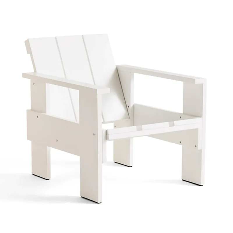 Crate Lounge-Stuhl Kiefernholz lackiert White från HAY – produktbild