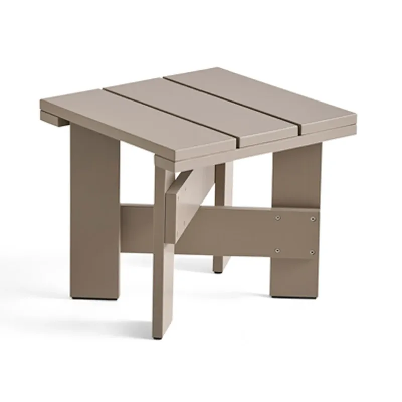 Crate Low Table Tisch 45x45x40 cm Kiefernholz lackiert London fog van HAY – productfoto