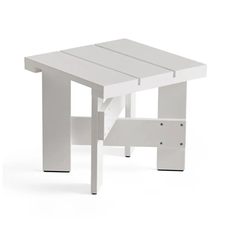 Crate Low Table Tisch 45x45x40 cm Kiefernholz lackiert White de HAY – photo du produit