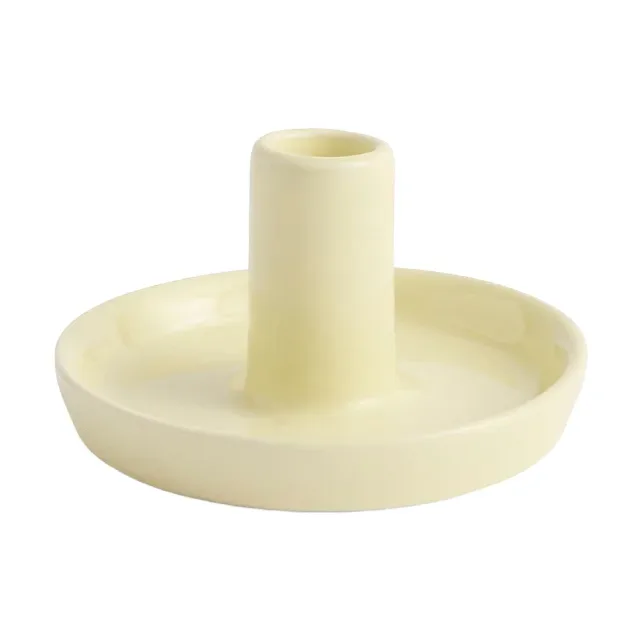 Disc Kerzenhalter Lime white, Ø7x4 cm van HAY – productfoto
