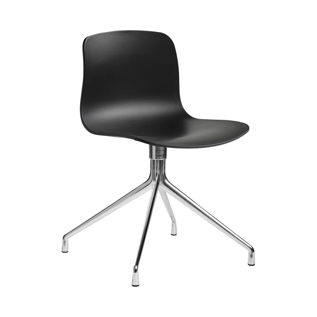 Drehstuhl About a chair - Schwarz - Gussaluminium - Designer Hee Welling von HAY – Produktfoto