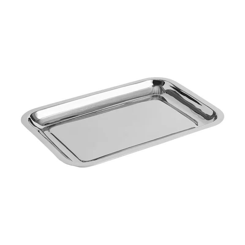 Essential Steel Servierplatte Edelstahl, rechteckig, Small by HAY – product photo