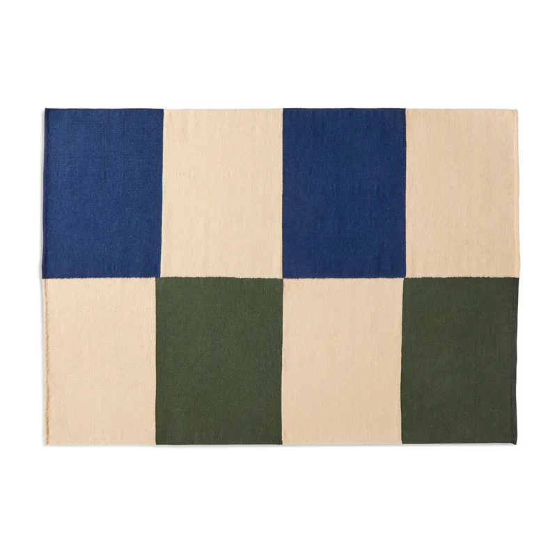 Ethan Cook Flat Works Teppich 170 x 240cm Peach green check von HAY – Produktfoto