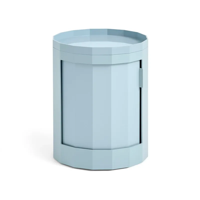 Facet Cabinet 100 Beistelltisch Misty blue by HAY – product photo