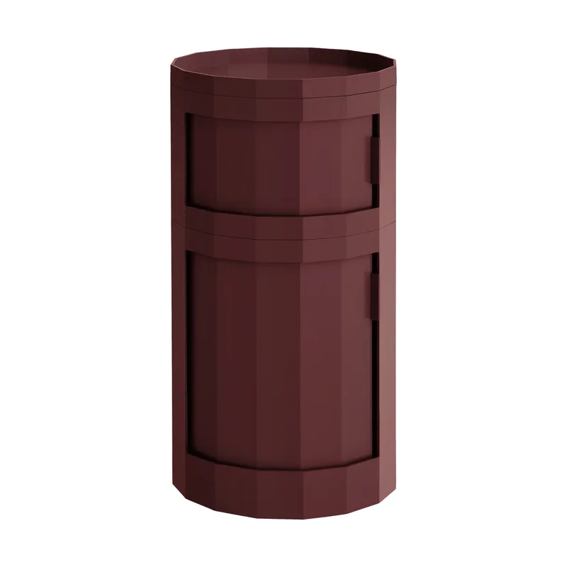 Facet Cabinet 110 Beistelltisch Burgundy de HAY – photo du produit
