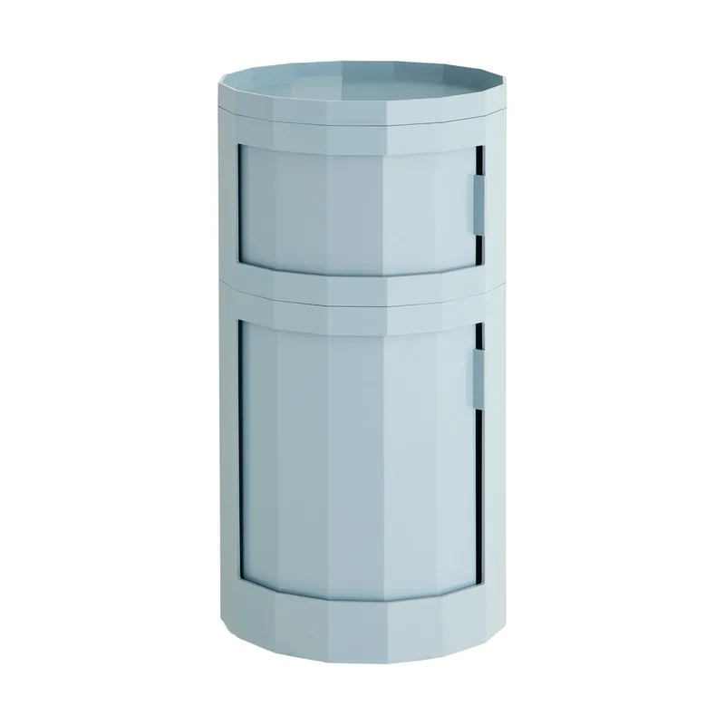 Facet Cabinet 110 Beistelltisch Misty blue by HAY – product photo