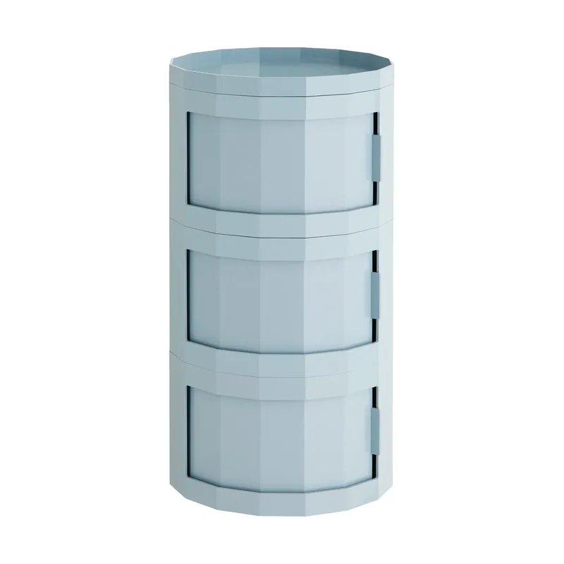 Facet Cabinet 30 Beistelltisch Misty blue by HAY – product photo