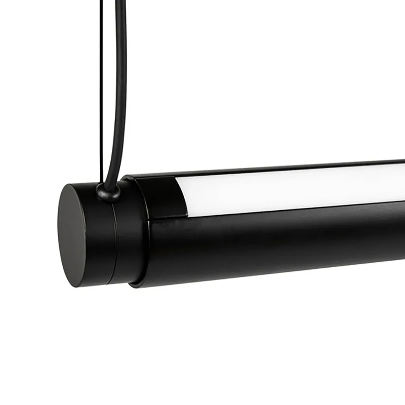 Factor Linear LED-hængelampe diffused, sort fra HAY i Sort, Opaal – produktbillede