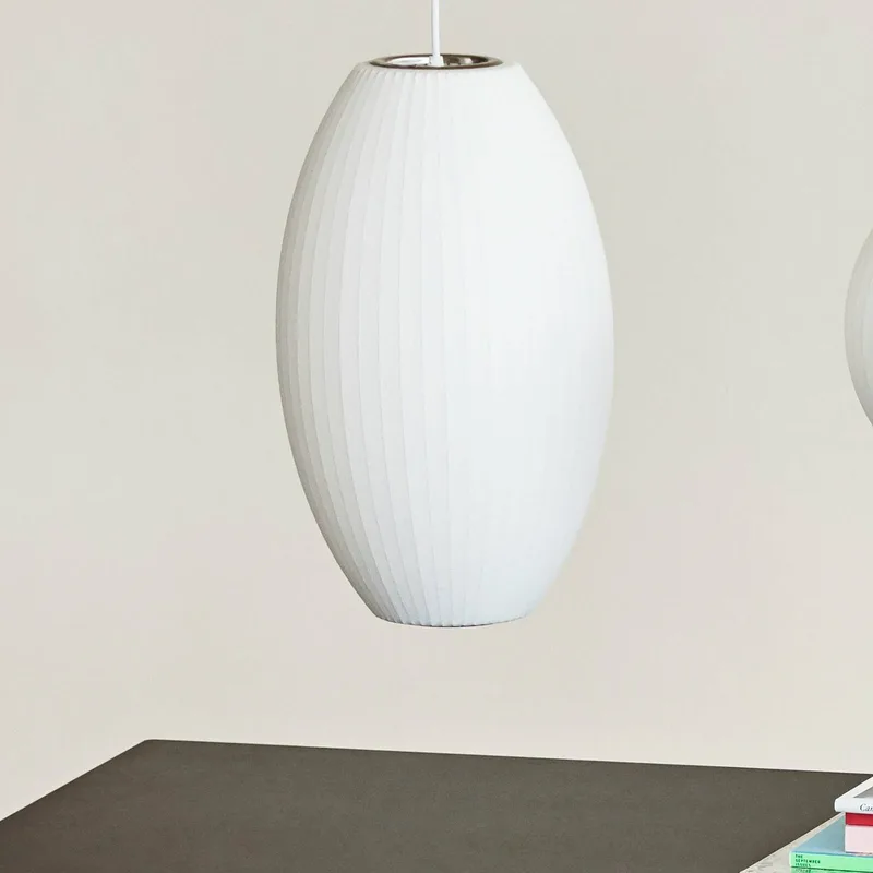 hanglamp Nelson Cigar Bubble S, Ø 26,5 cm van HAY in Wit – productfoto