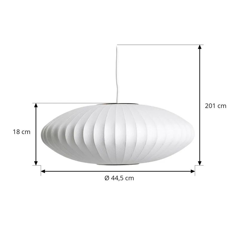 Hanglamp Nelson Saucer Bubble S, Ø 44,5 cm by HAY in White – product photo 4 of 5