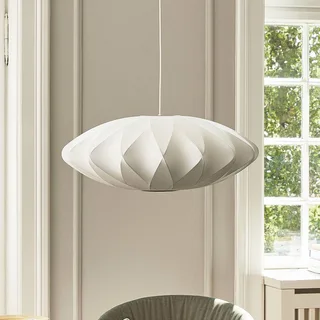 hanglamp Nelson Saucer Crisscross Bubble, Ø 44,5 cm von HAY in Weiß – Produktfoto 1 von 4