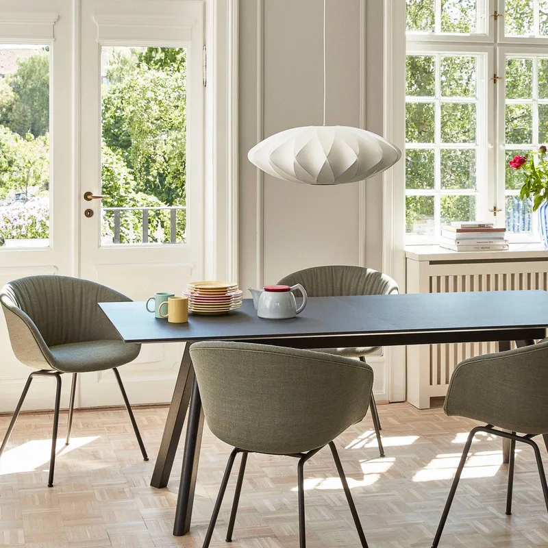 hanglamp Nelson Saucer Crisscross Bubble, Ø 44,5 cm von HAY in Weiß – Produktfoto 2 von 4