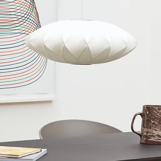 hanglamp Nelson Saucer Crisscross Bubble, Ø 44,5 cm von HAY in Weiß – Produktfoto 3 von 4