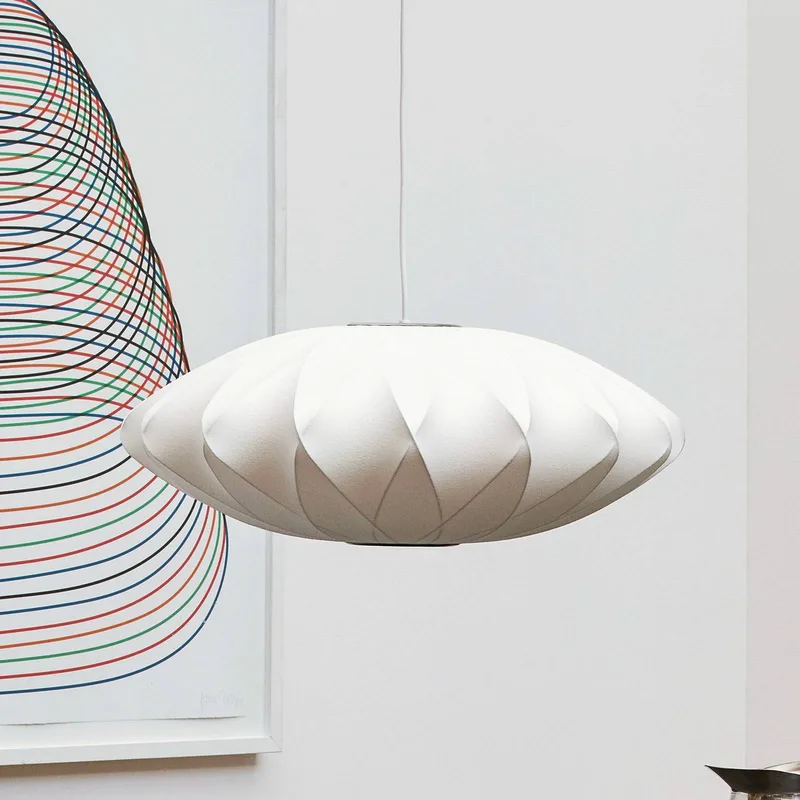 hanglamp Nelson Saucer Crisscross Bubble, Ø 63,5 cm van HAY in Wit – productfoto