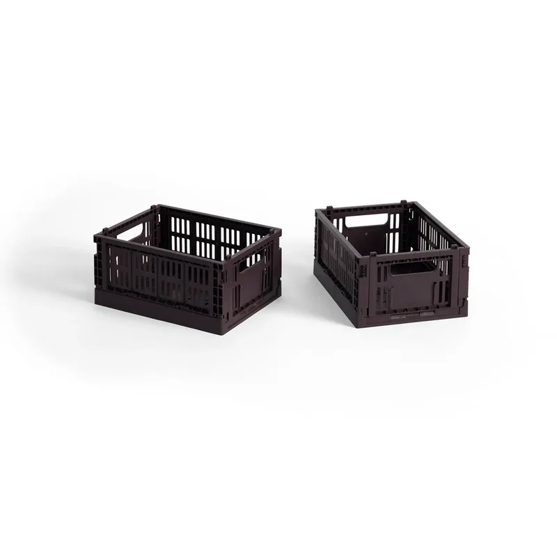HAY Colour Crate Mini 2er-Pack 13x17 cm Bordeaux by HAY – product photo