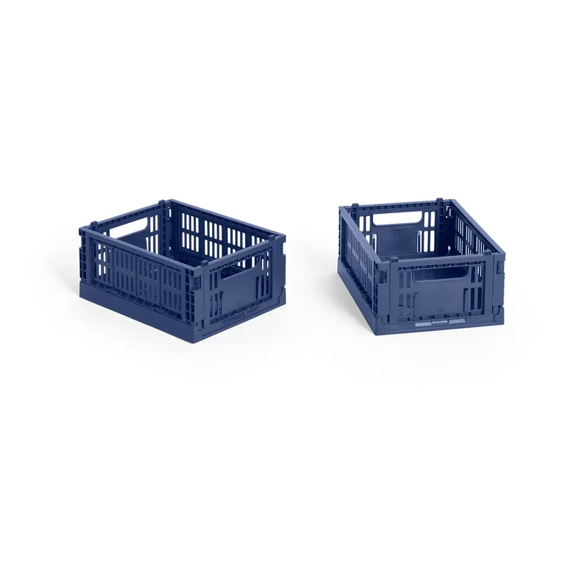 HAY Colour Crate Mini 2er-Pack 13x17 cm Dark blue by HAY – product photo