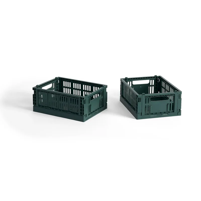 HAY Colour Crate Mini 2er-Pack 13x17 cm Dark green by HAY – product photo