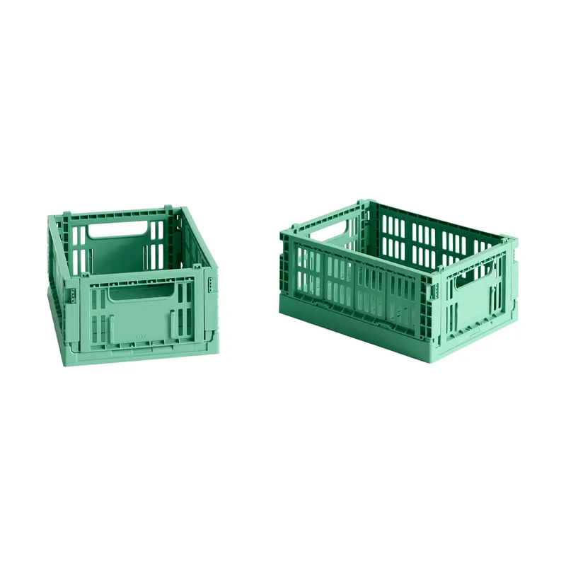 HAY Colour Crate Mini 2er-Pack 13x17 cm Dark mint by HAY – product photo