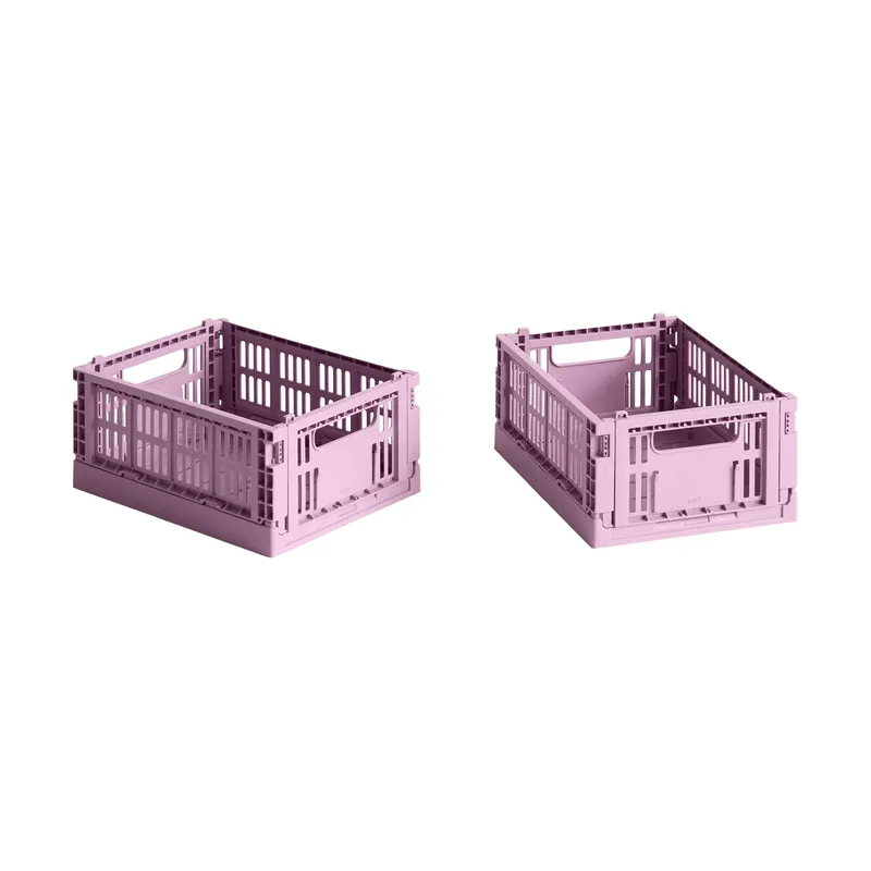 HAY Colour Crate Mini 2er-Pack 13x17 cm Dusty rose by HAY – product photo
