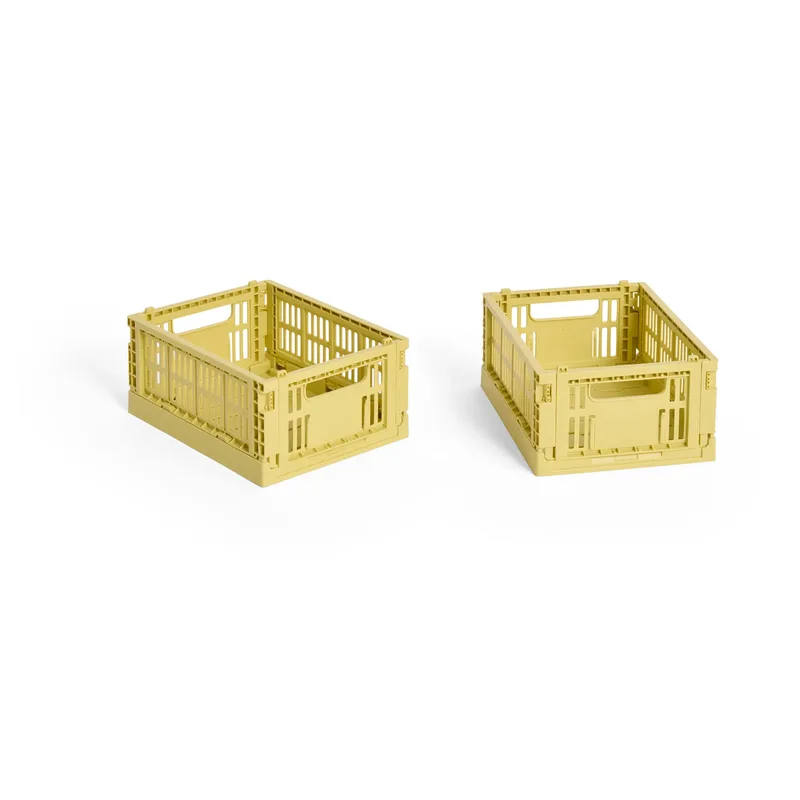 HAY Colour Crate Mini 2er-Pack 13x17 cm Dusty yellow by HAY – product photo