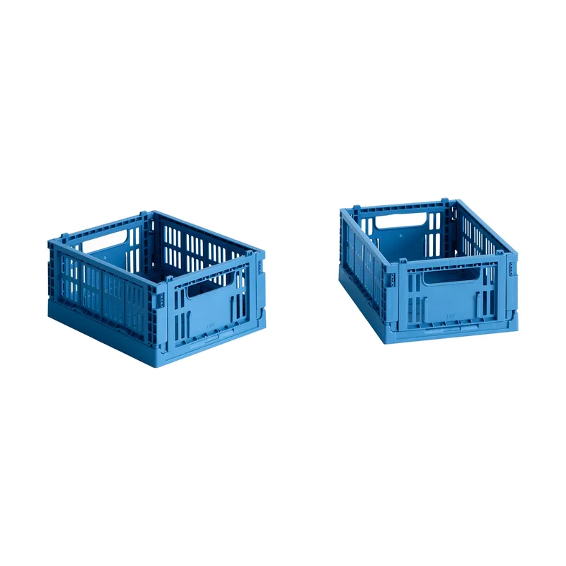 HAY Colour Crate Mini 2er-Pack 13x17 cm Electric blue by HAY – product photo