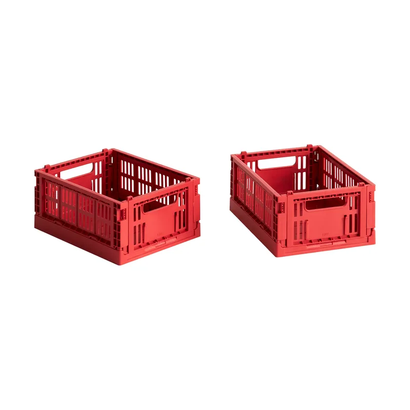 HAY Colour Crate Mini 2er-Pack 13x17 cm Red by HAY – product photo