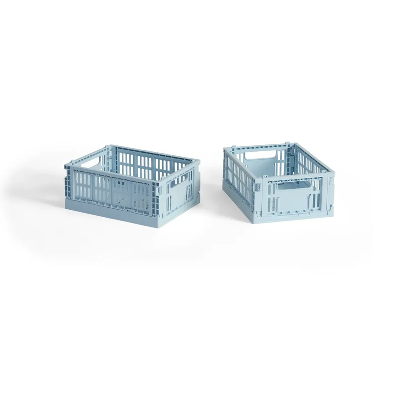 HAY Colour Crate Mini 2er-Pack 13x17 cm Soft blue by HAY – product photo