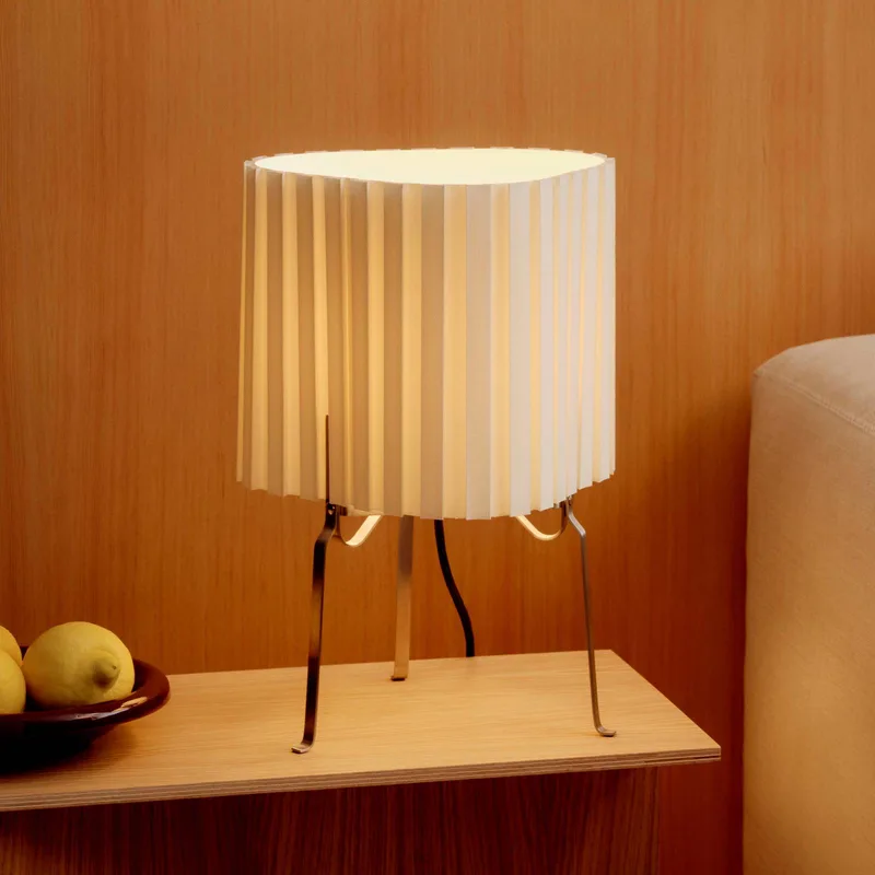 HAY-tafellamp Canelé, hoogte 37 cm, E14, textiel by HAY in White – product photo