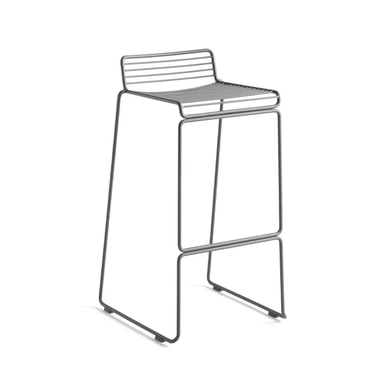 Hee High Barstuhl 75 cm Asphalt grey von HAY – Produktfoto