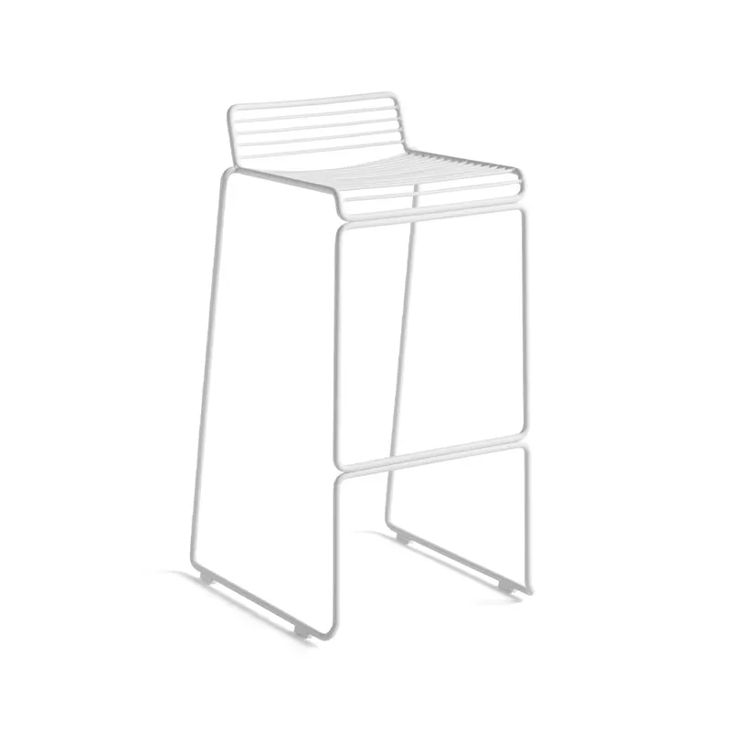 Hee High Barstuhl 75 cm White by HAY – product photo