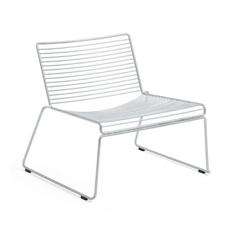 Hee Lounge-Sessel sled base Galvanized von HAY – Produktfoto