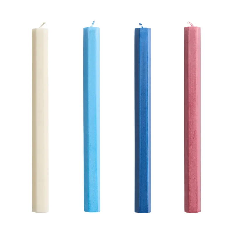 Hexagon Candle Kerzen-Mix 4er-Pack Marine från HAY – produktbild