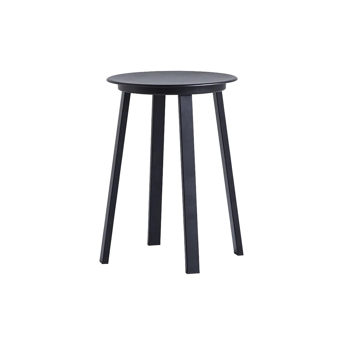 Hocker Revolver - Schwarz - Stahl mit Epoxidlack - Designer Leon Ransmeier by HAY – product photo