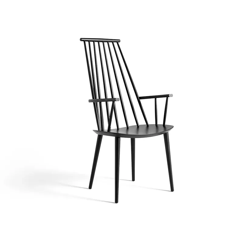 J110 Armlehnstuhl Black lacquered beech von HAY – Produktfoto
