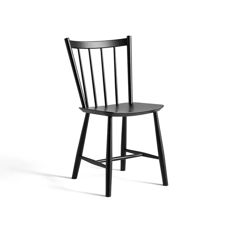 J41 Stuhl Black lacquered beech von HAY – Produktfoto