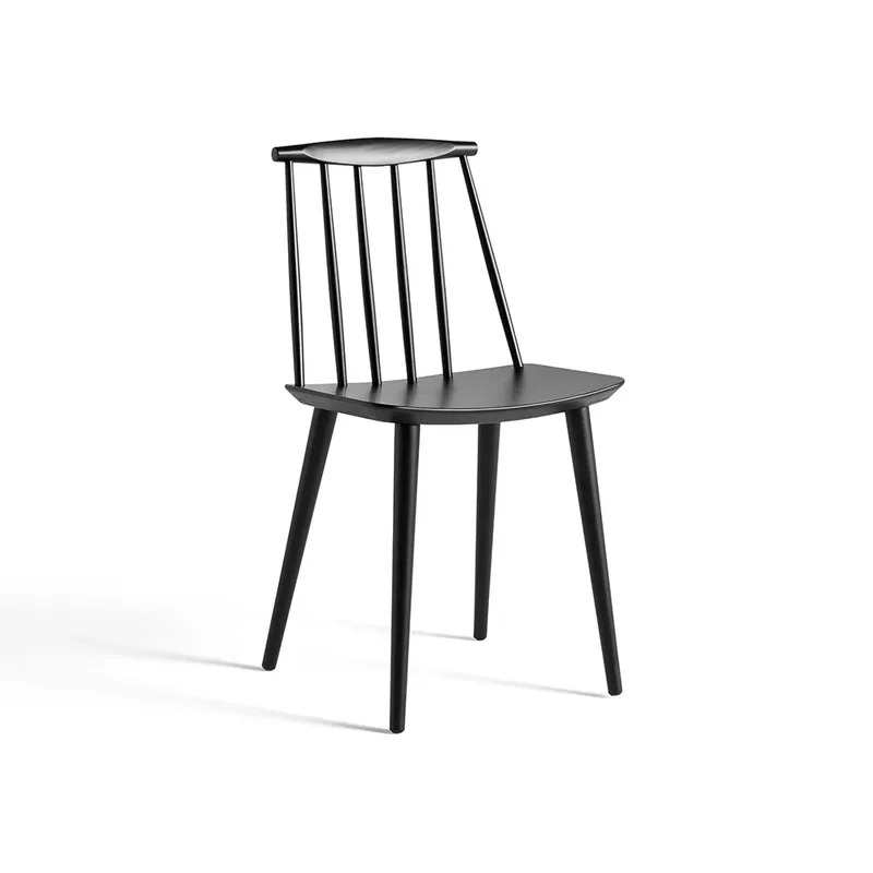 J77 Stuhl Black lacquered beech von HAY – Produktfoto