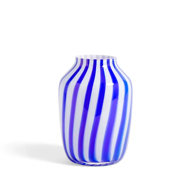 Juice Vase Blue, Glas, high fra HAY – produktbillede