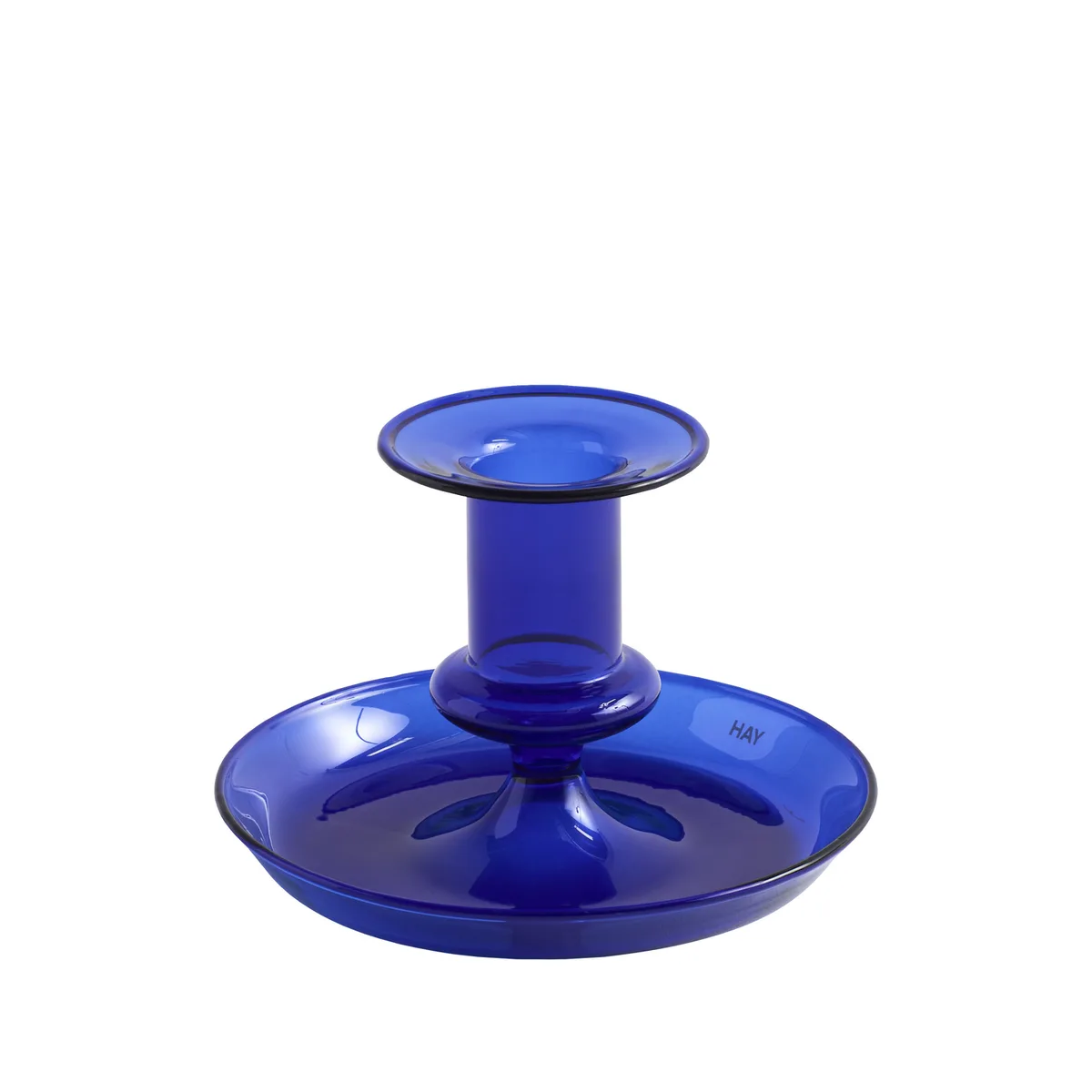 Kerzenleuchter Flare - Blau - Borosilikatglas de HAY – photo du produit