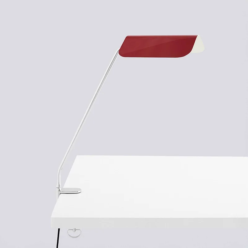 klemlamp Apex, hoogte 43 cm, E14, staal från HAY i Röd – produktbild