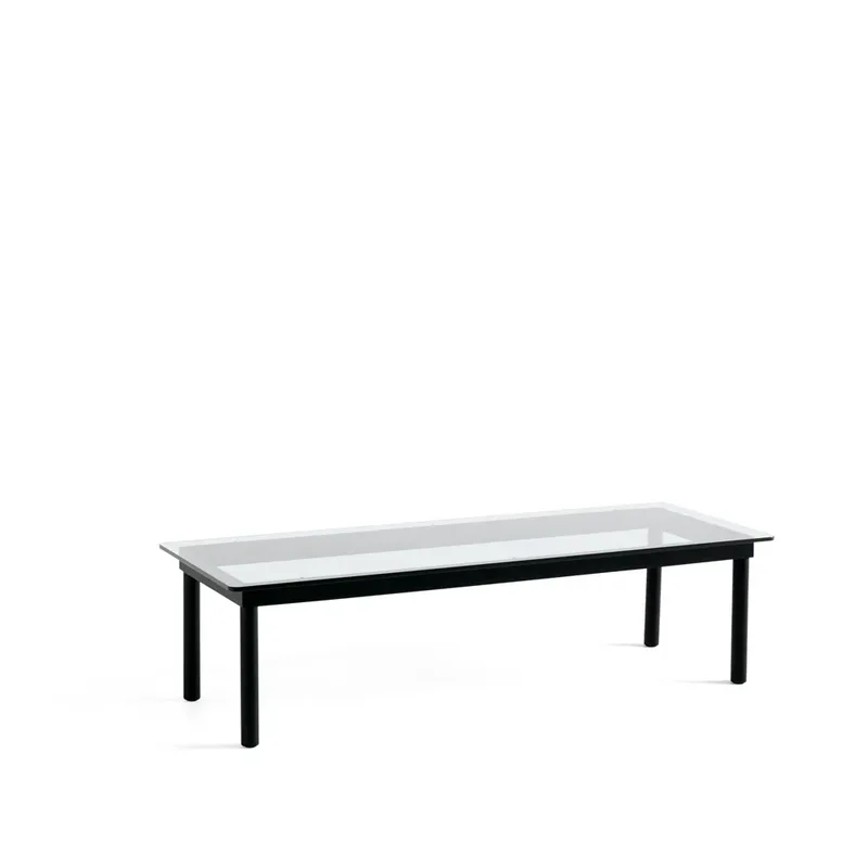 Kofi Couchtisch Black oak-clear glass, 50 cm från HAY – produktbild