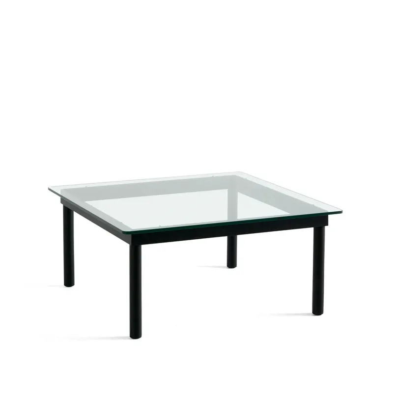 Kofi Couchtisch Black oak-clear glass, 80 cm från HAY – produktbild