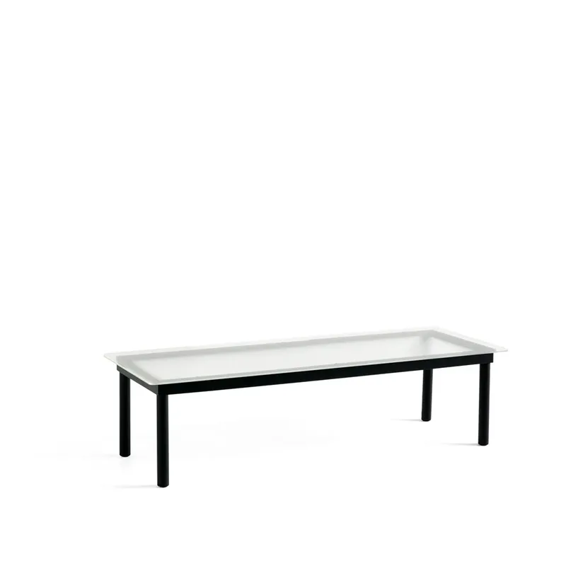 Kofi Couchtisch Black oak-ribbed glass, 50 cm by HAY – product photo