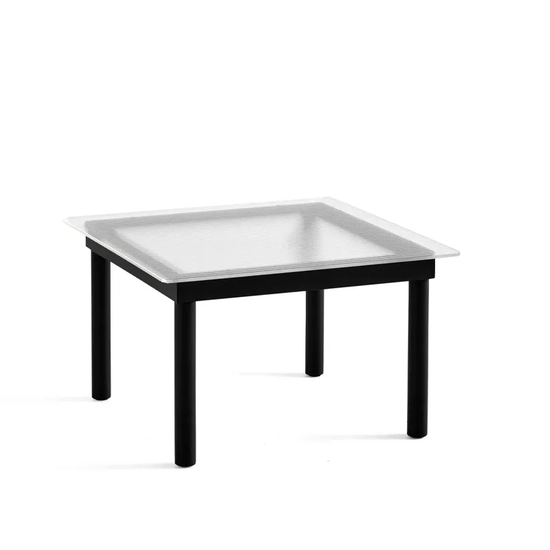 Kofi Couchtisch Black oak-ribbed glass, 60 cm från HAY – produktbild