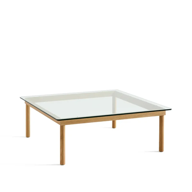 Kofi Couchtisch Oak-clear glass, 100 cm van HAY – productfoto