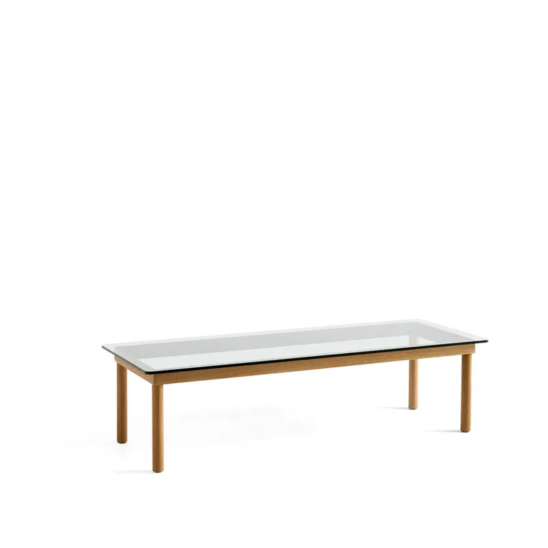 Kofi Couchtisch Oak-clear glass, 50 cm by HAY – product photo