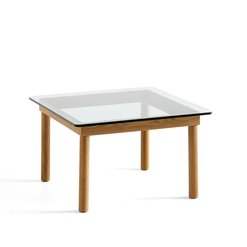 Kofi Couchtisch Oak-clear glass, 60 cm by HAY – product photo