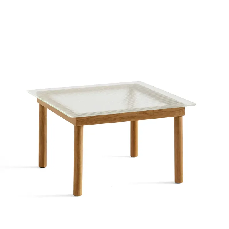 Kofi Couchtisch Oak-ribbed glass, 60 cm by HAY – product photo